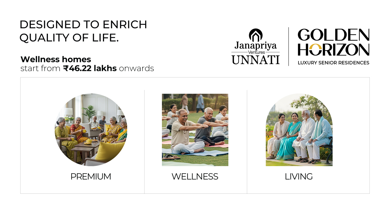 Janapriya Golden Horizon - Luxury Senior Residences in a Multigenerational Township, at Isnapur