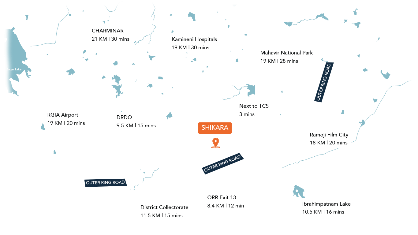 Janapriya Shikara -  Location Map